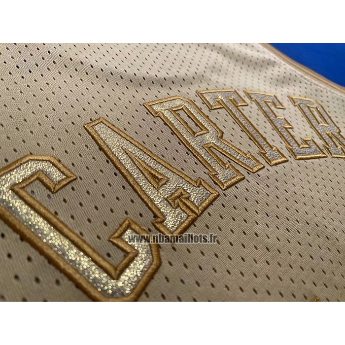 Maillot Toronto Raptors Vince Carter NO 15 Mitchell & Ness 1998-99 Or